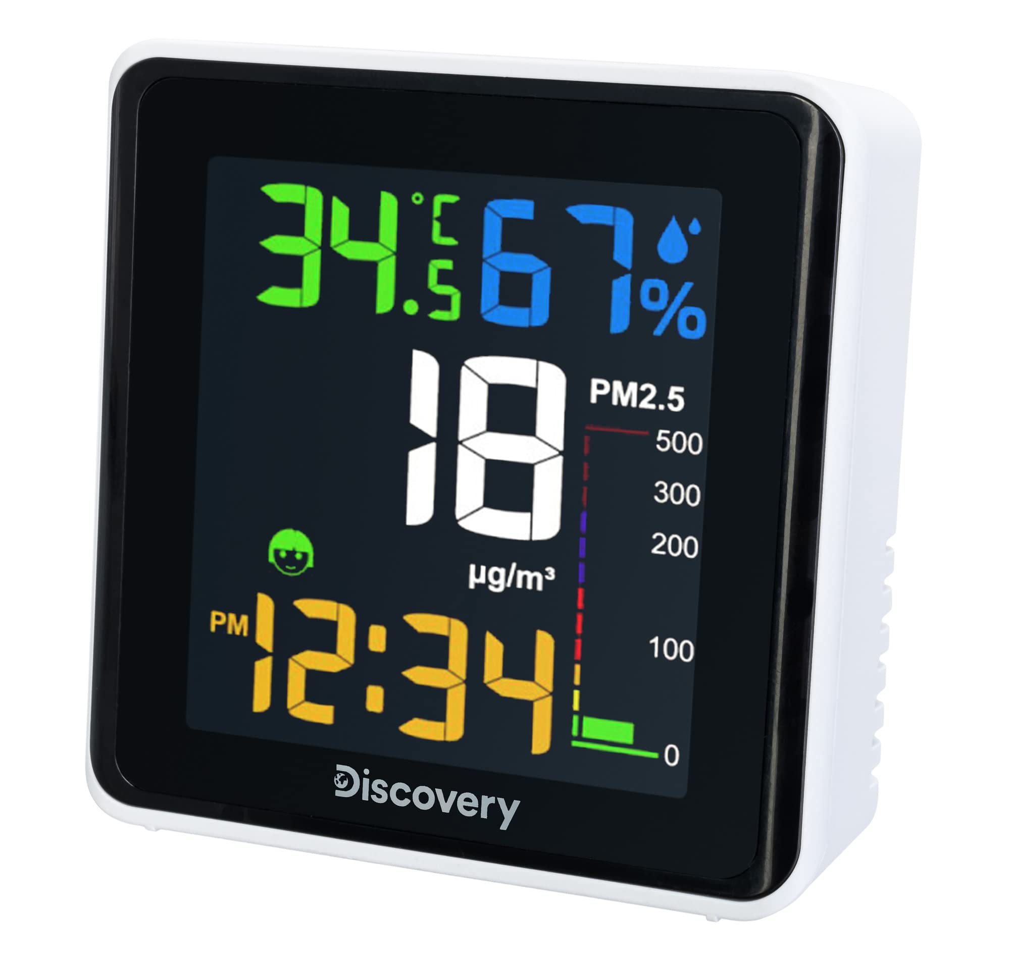 Discovery Report WA30 Mini-Wetterstation Feinstaub Uhr