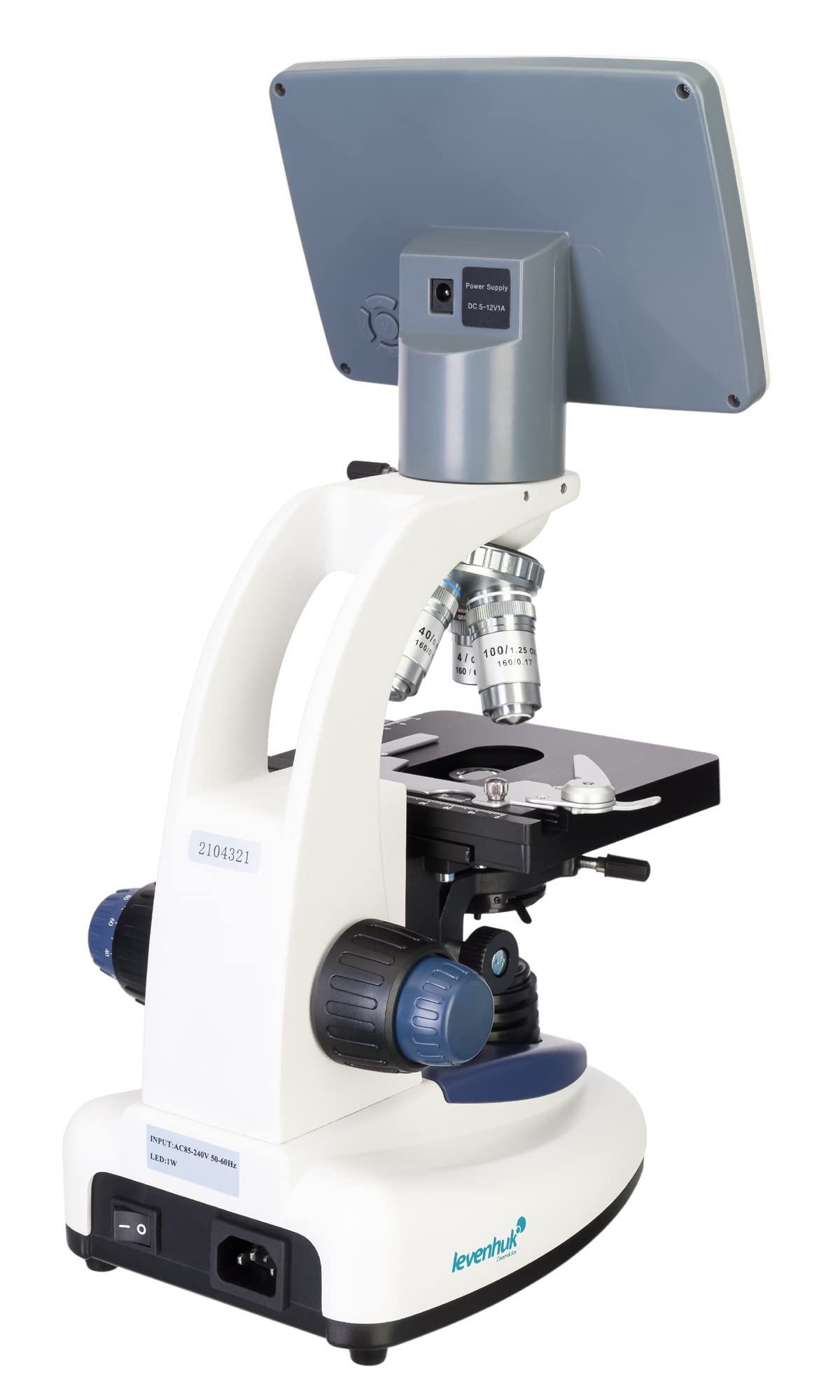 Levenhuk D95L LCD Labormikroskop 40-1000x 7 Zoll