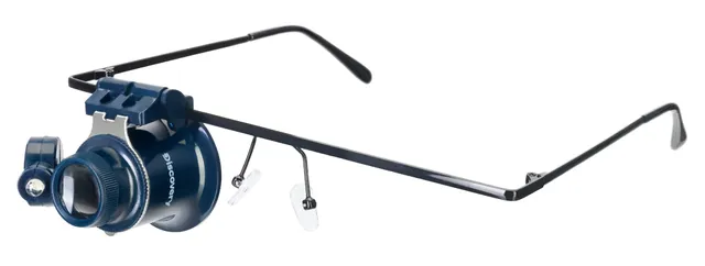 Discovery Crafts DGL 20 Lupenbrille LED Vergrößerungsglas 20-fach