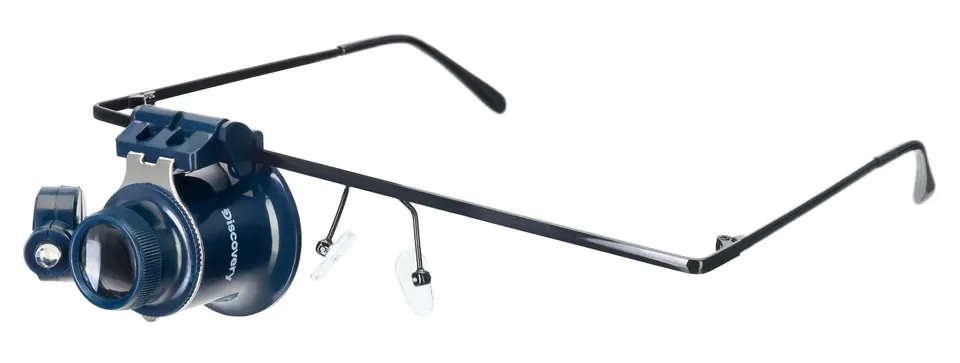 Discovery Crafts DGL 20 Lupenbrille LED Vergrößerungsglas 20-fach