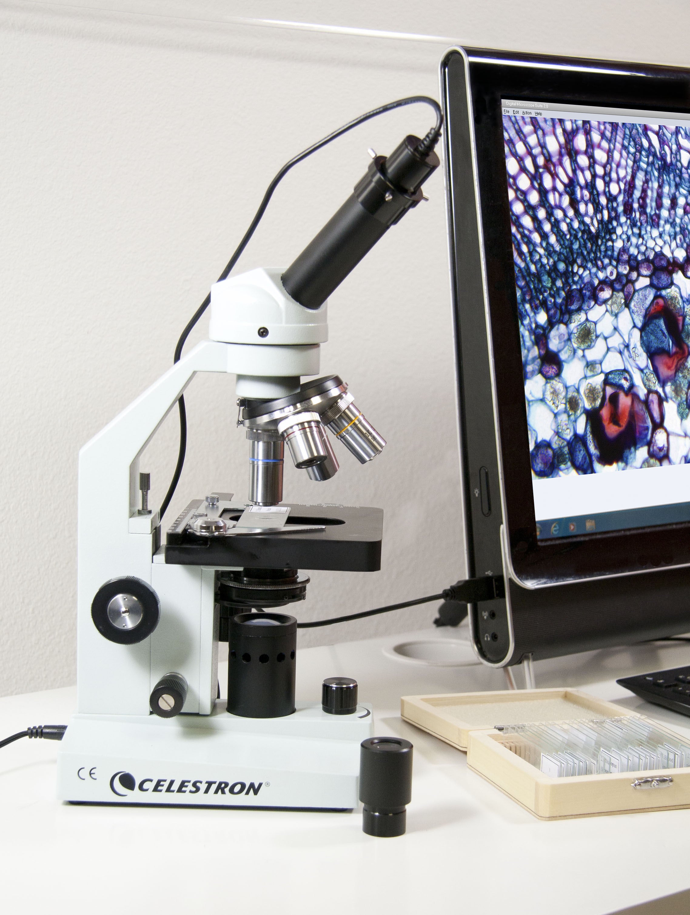 Celestron Labs Digital Microscope Imager Mikroskopkamera 2MP