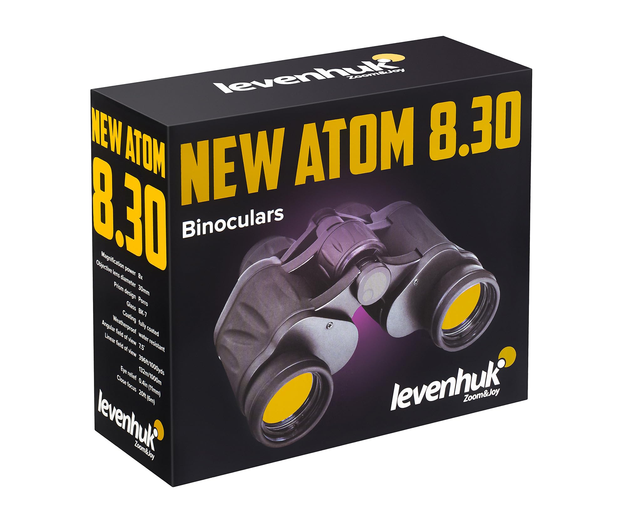 Levenhuk New Atom 8x30 Fernglas Porro leicht Stativ
