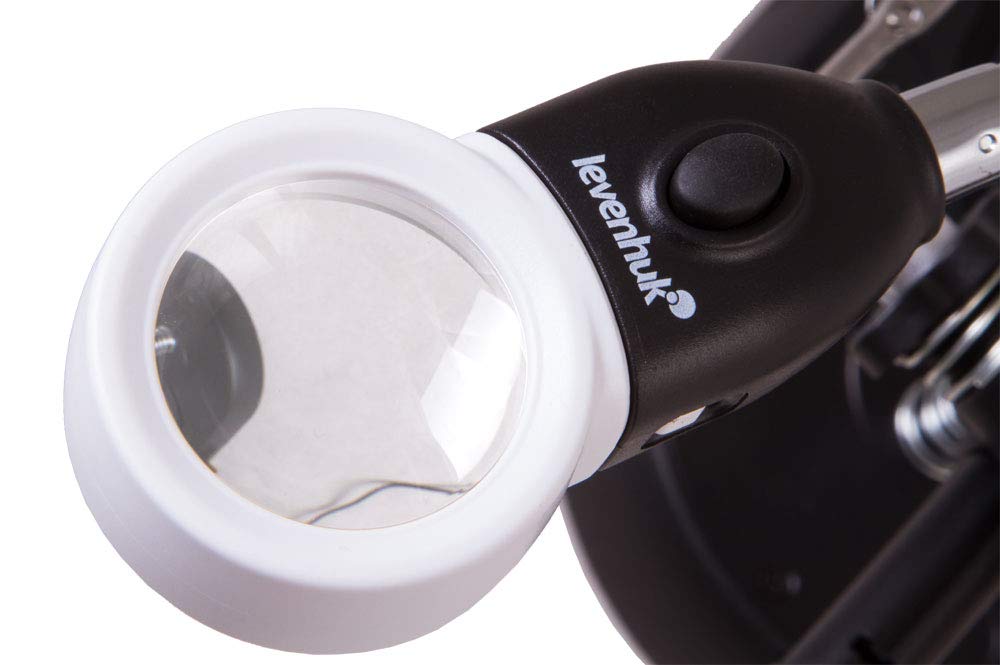 Levenhuk Zeno Multi ML7 Lupe 3x/16x LED Hand-/Tischlupe