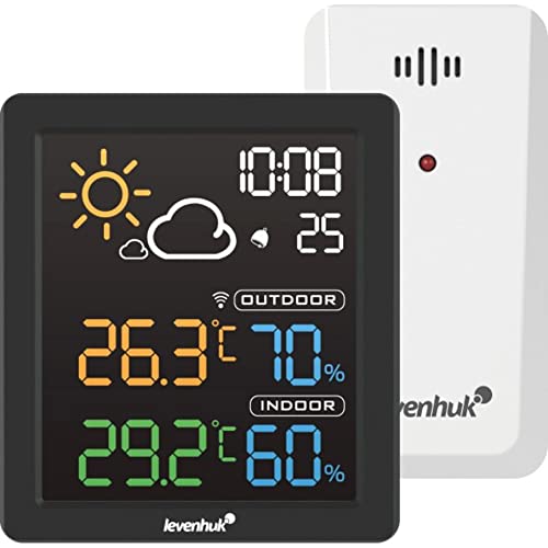 Levenhuk Wezzer BASE L80 Thermohygrometer mit Funksensor Uhr
