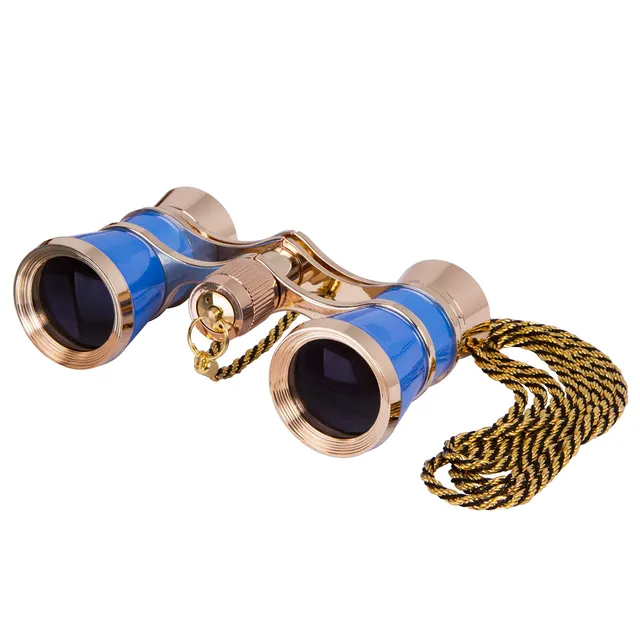 Levenhuk Broadway 325C Opernglas 3x25 Meeresblau mit Kette