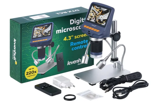 Levenhuk DTX RC1 Digitalmikroskop 3-220x 4,3" LCD