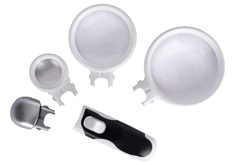 Levenhuk Zeno Multi ML7 Lupe 3x/16x LED Hand-/Tischlupe