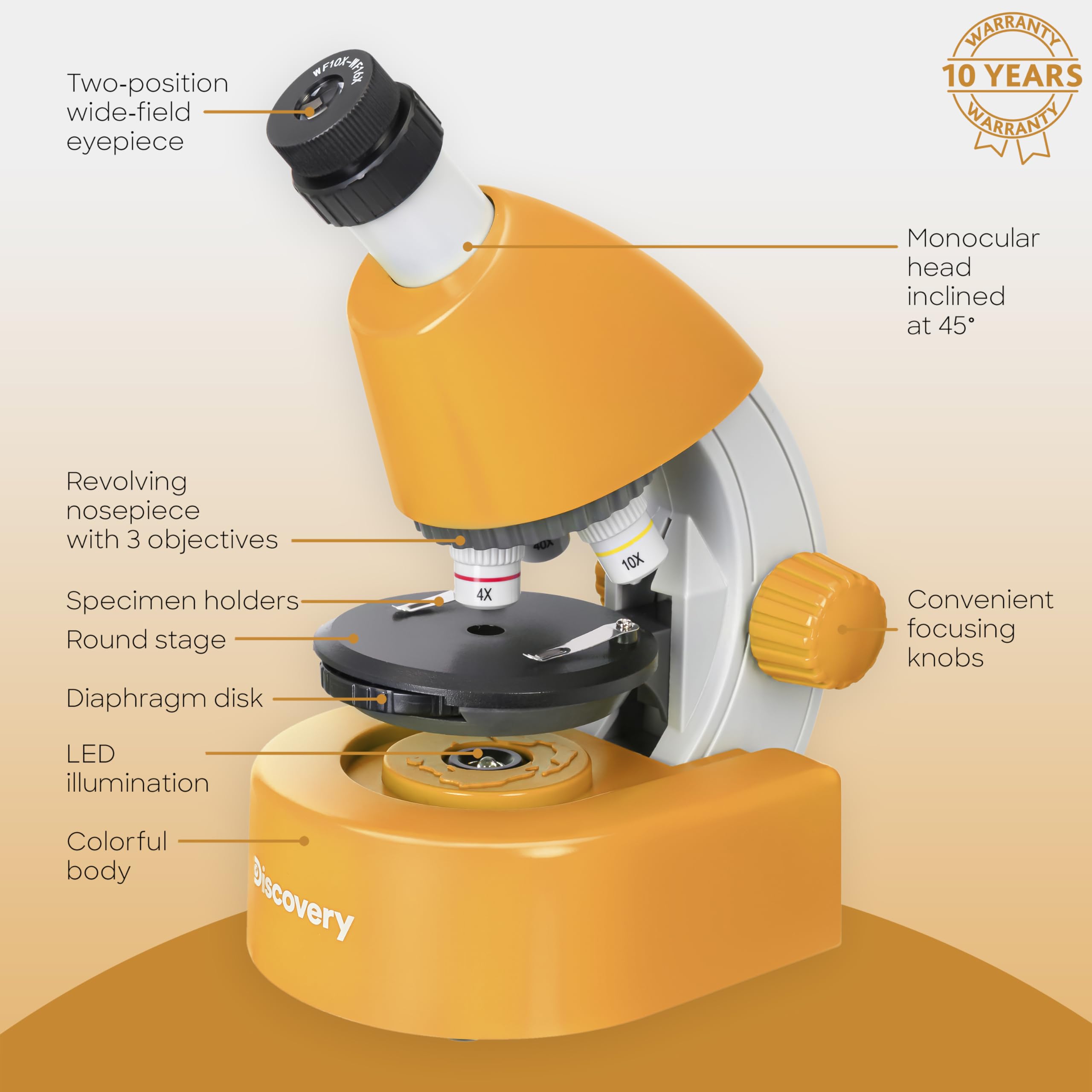 Levenhuk Discovery Micro Solar Mikroskop 40-640x für Kinder
