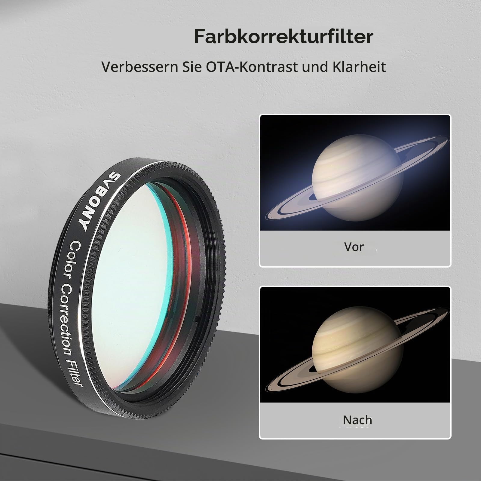 SVBONY SV231 Teleskopfilter 1,25 Zoll Farbkorrektur gegen Farbsaum