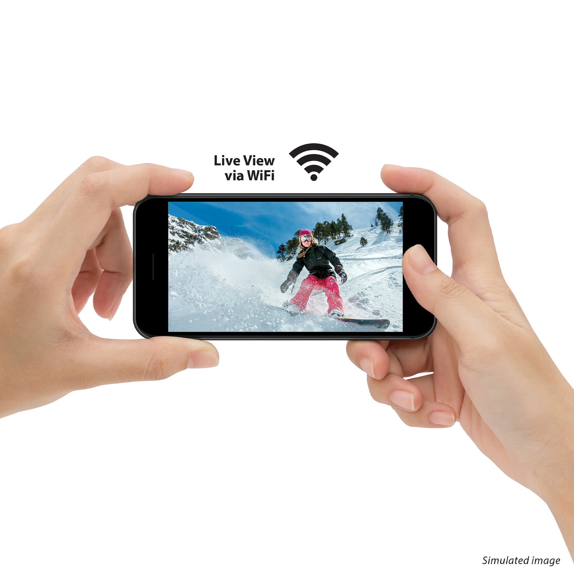 ExploreOne 4K Actioncam WiFi wasserdicht mit Zubehör