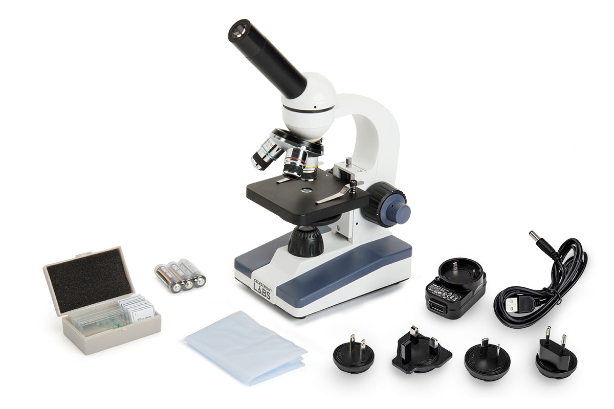 Celestron Labs CM400C Mikroskop monokular 40x-400x LED