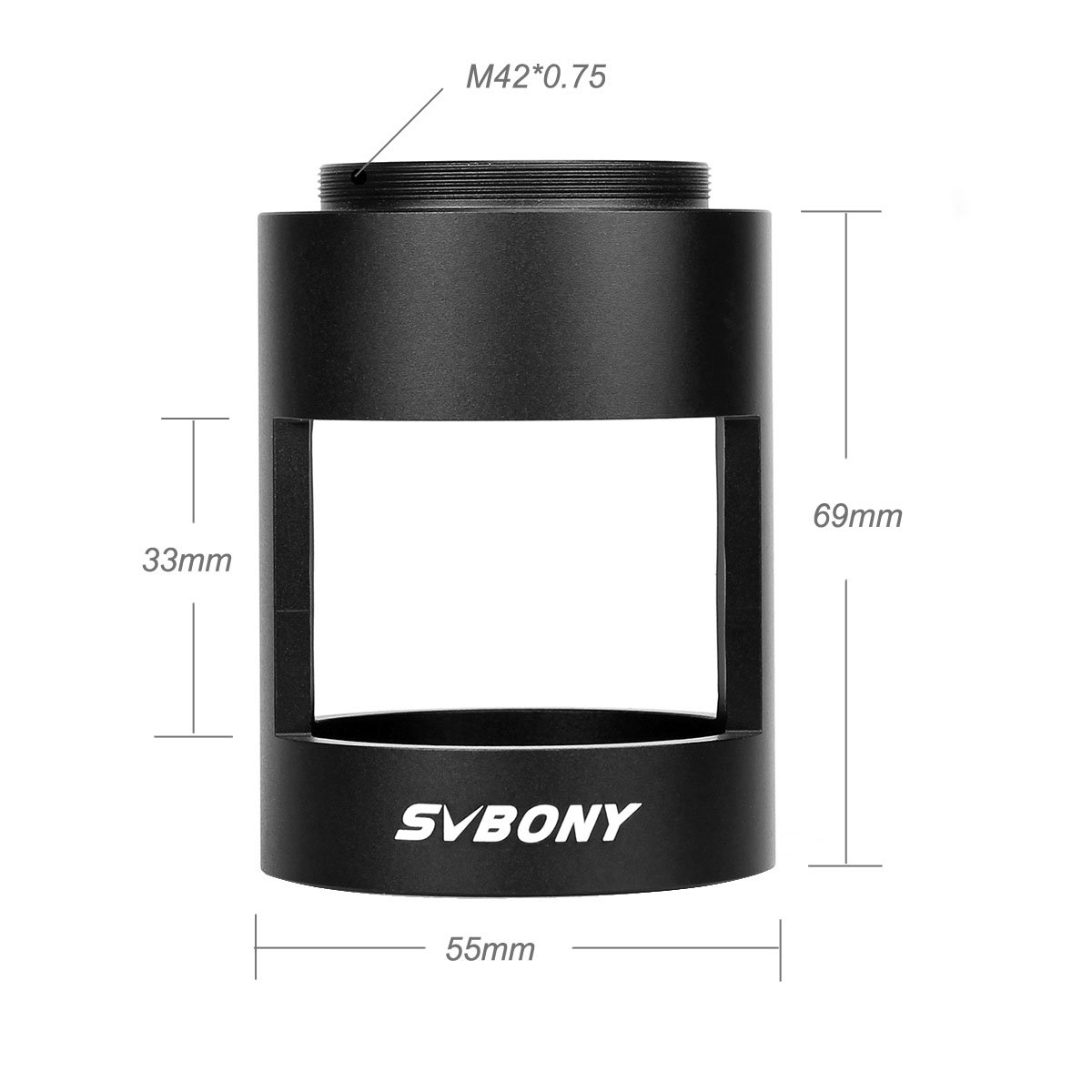 SVBONY Spektiv Kameraadapter M42x0,75 T2 für SV13 Nikon