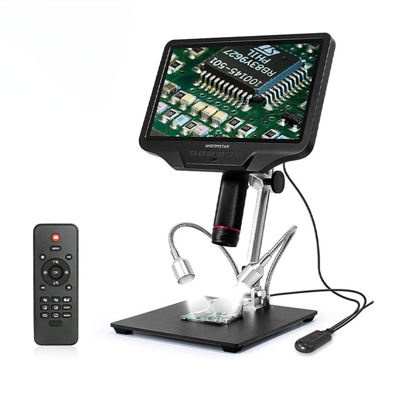 Andonstar AD409 Digitalmikroskop 10 Zoll HDMI 300x Löten SD