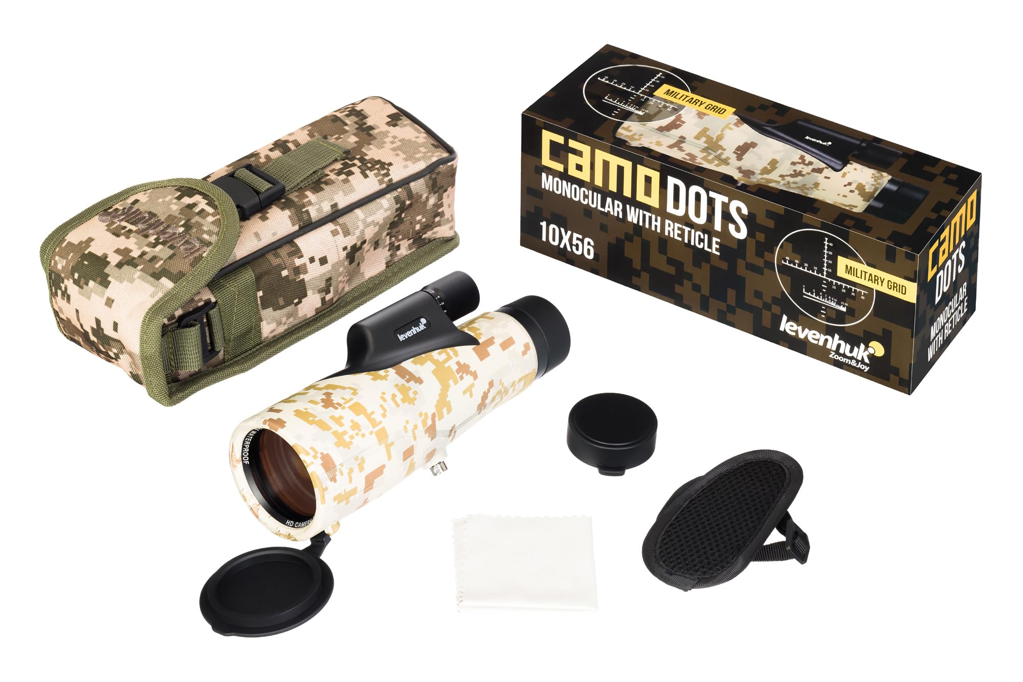 Levenhuk Camo Dots 10x56 Monokular mit Absehen