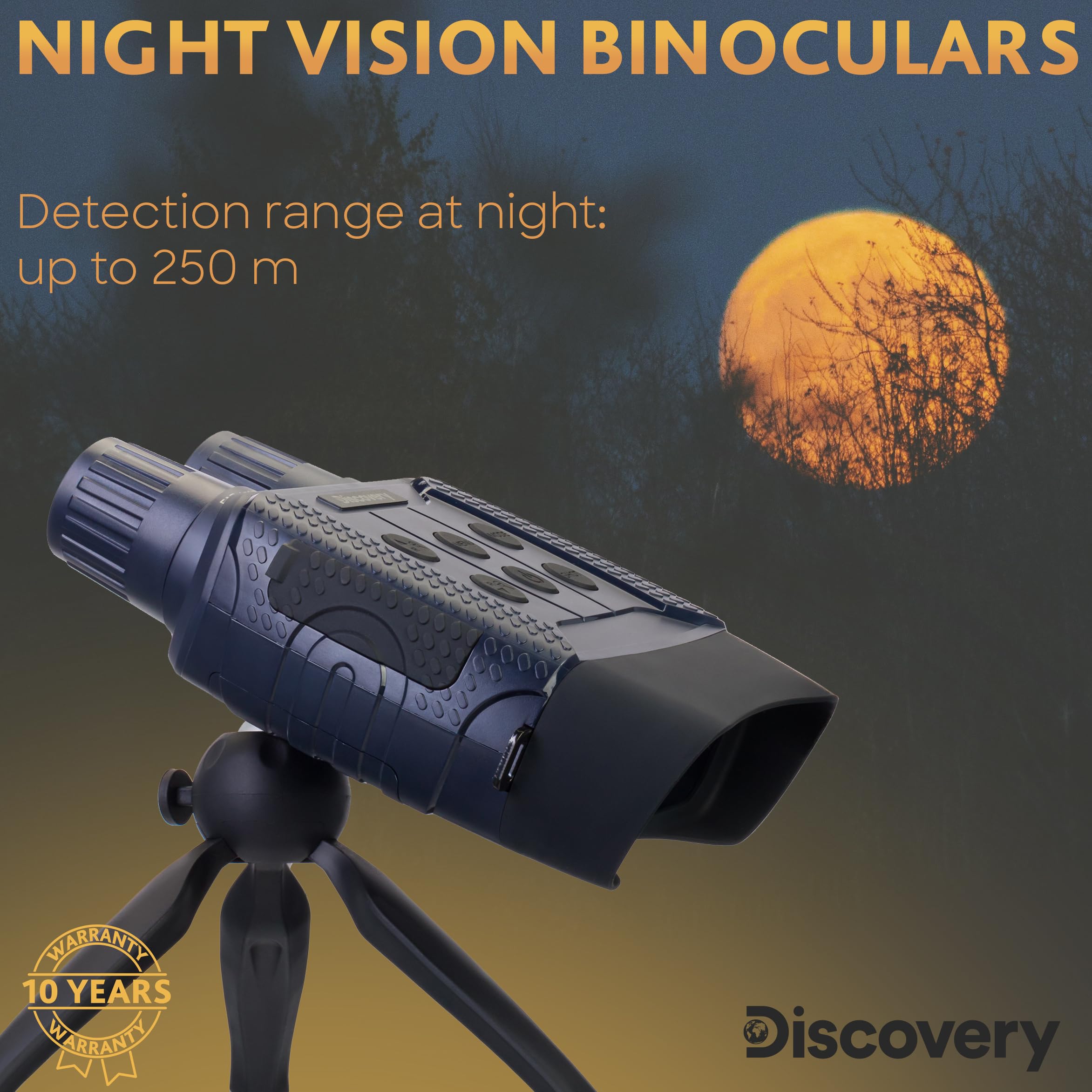 Discovery Night BL10 Nachtsichtfernglas digital 13x 250 m