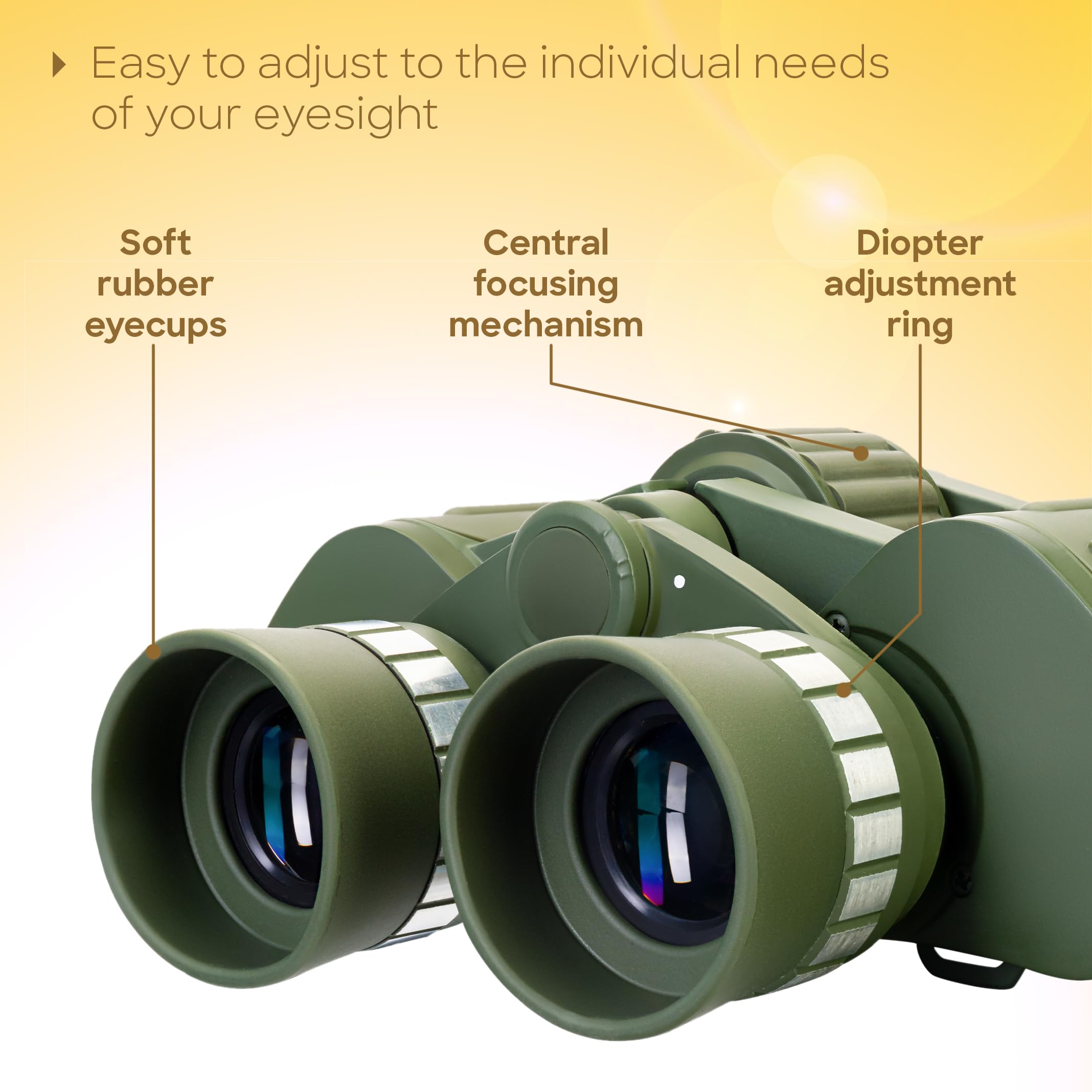 Levenhuk Discovery Field 10x50 Fernglas Outdoor BK-7