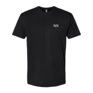 RIX Logo T-Shirt Baumwolle 4.3 oz schwarzes Fan-Shirt