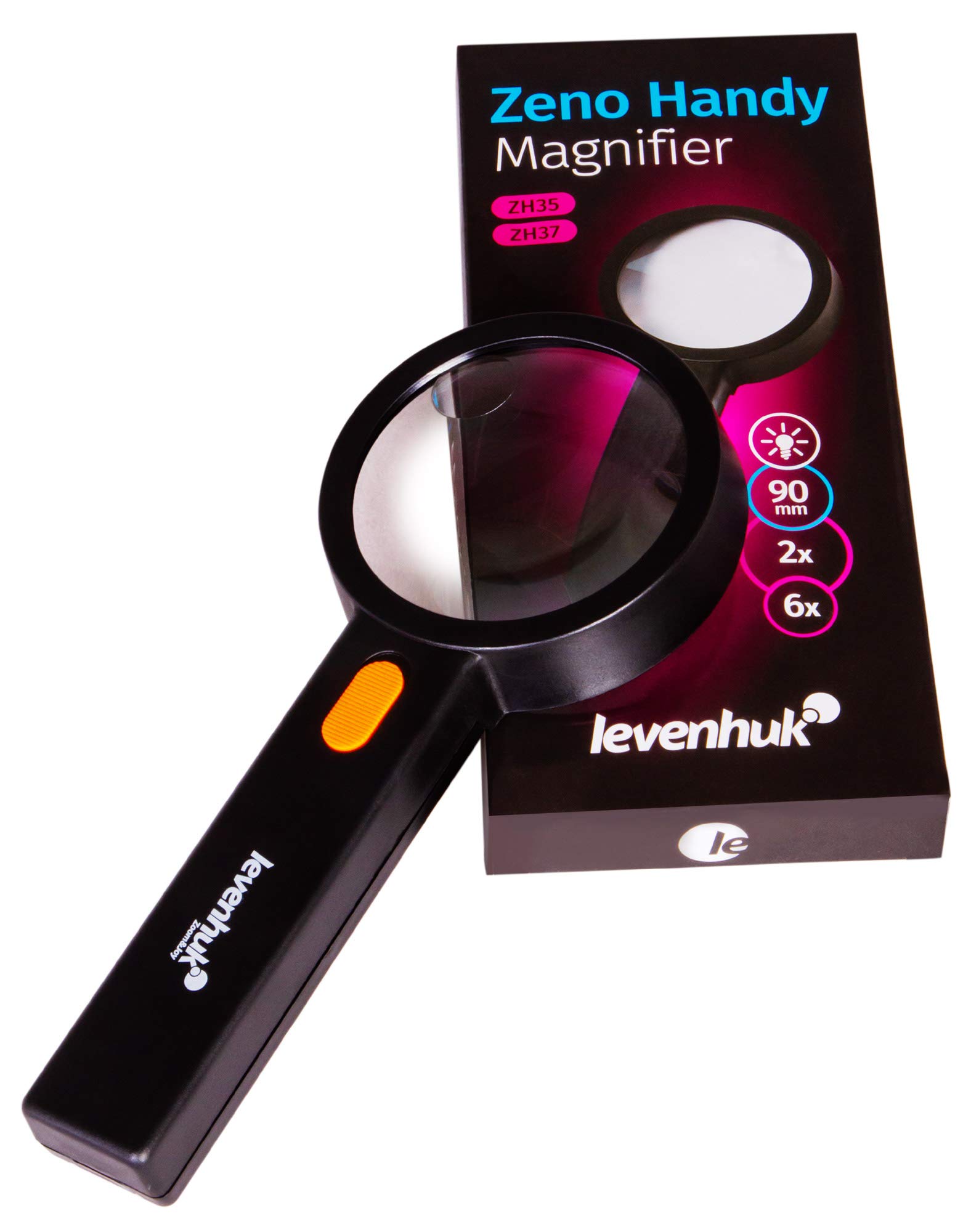 Levenhuk Zeno Handy ZH37 Handlupe LED 2x 6x