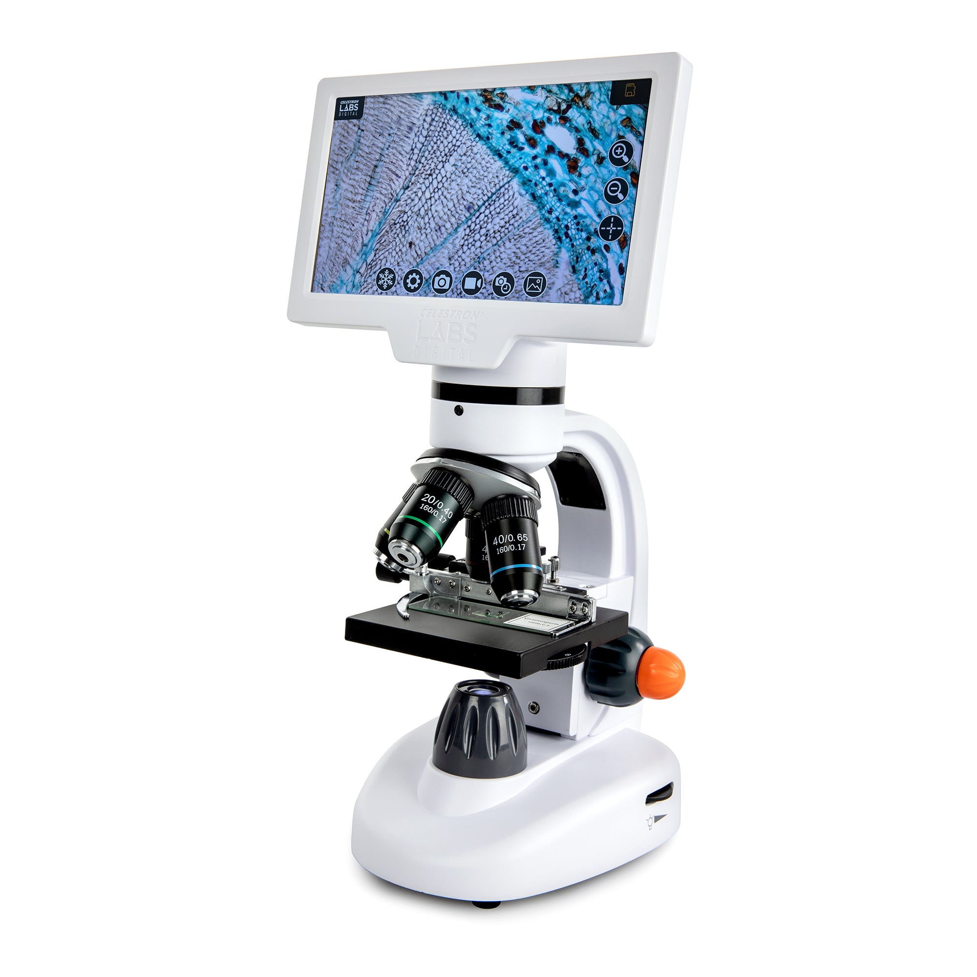 Celestron Labs Digital 7 Zoll LCD-Mikroskop 8MP 40x-400x